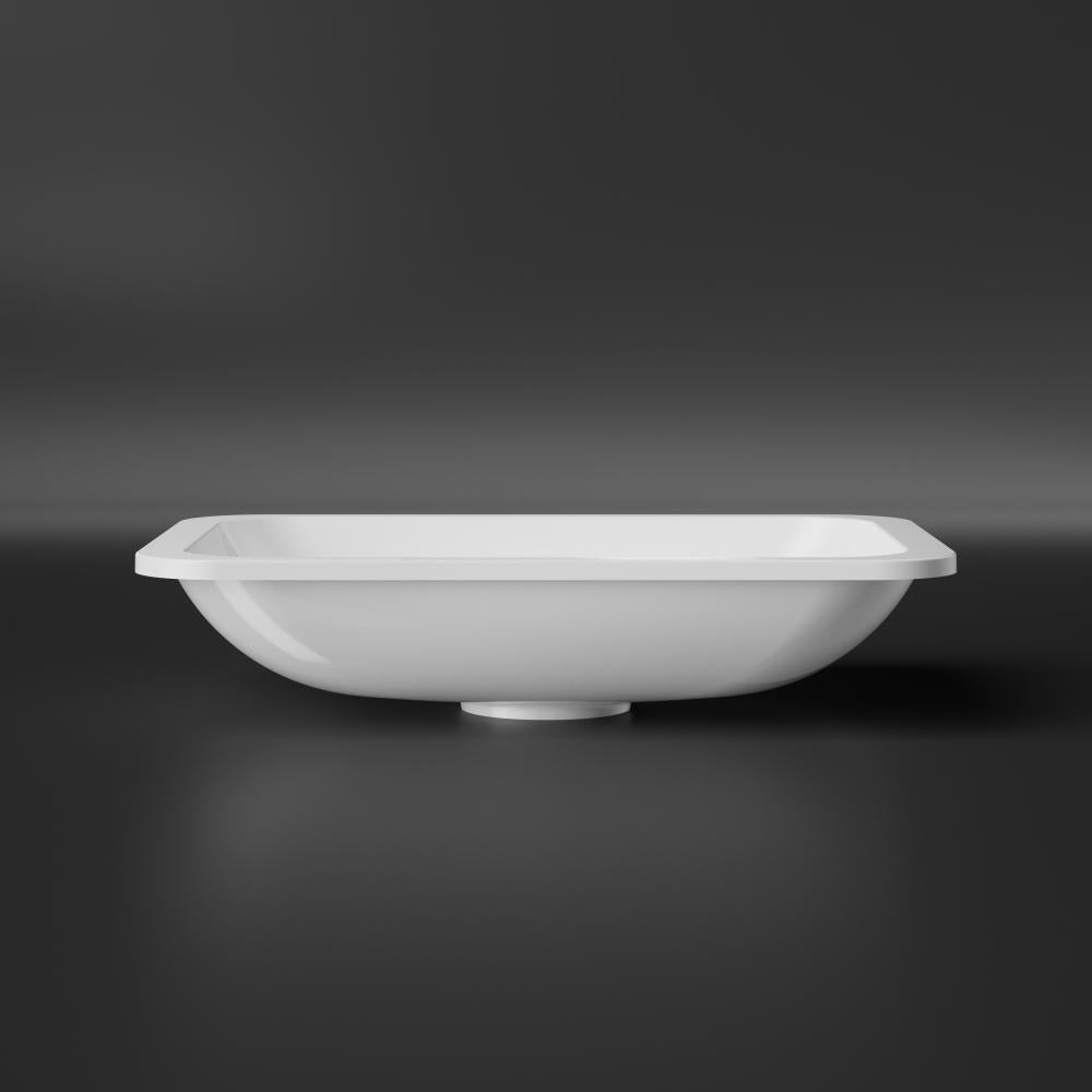 Treos Serie 750 - Mineralguss Einbaubecken - Unterbaubecken - weiss glänzend
