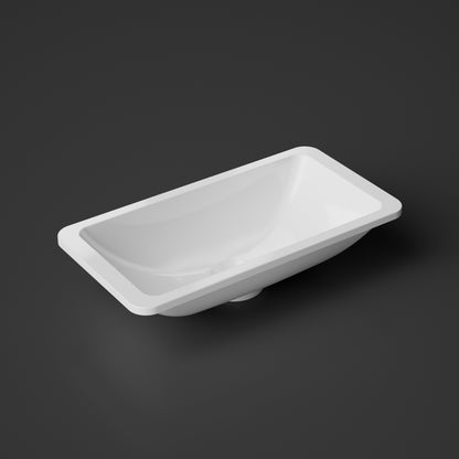 Treos Mineralguss Einbaubecken - Unterbaubecken - Serie 750 - Weiss glänzend