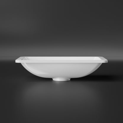 Treos Mineralguss Einbaubecken - Unterbaubecken - Serie 750 - Weiss glänzend